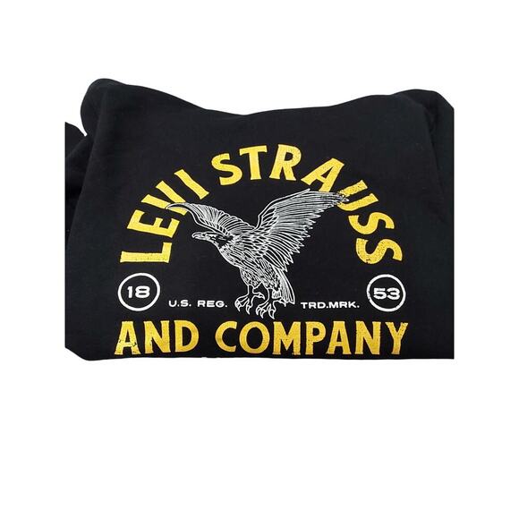 UNISEX MENS LADIES HOODED SWEAT SHIRT LEVIS STRAUSS LOGO SIZE MEDIUM RN117508 - Picture 5 of 7